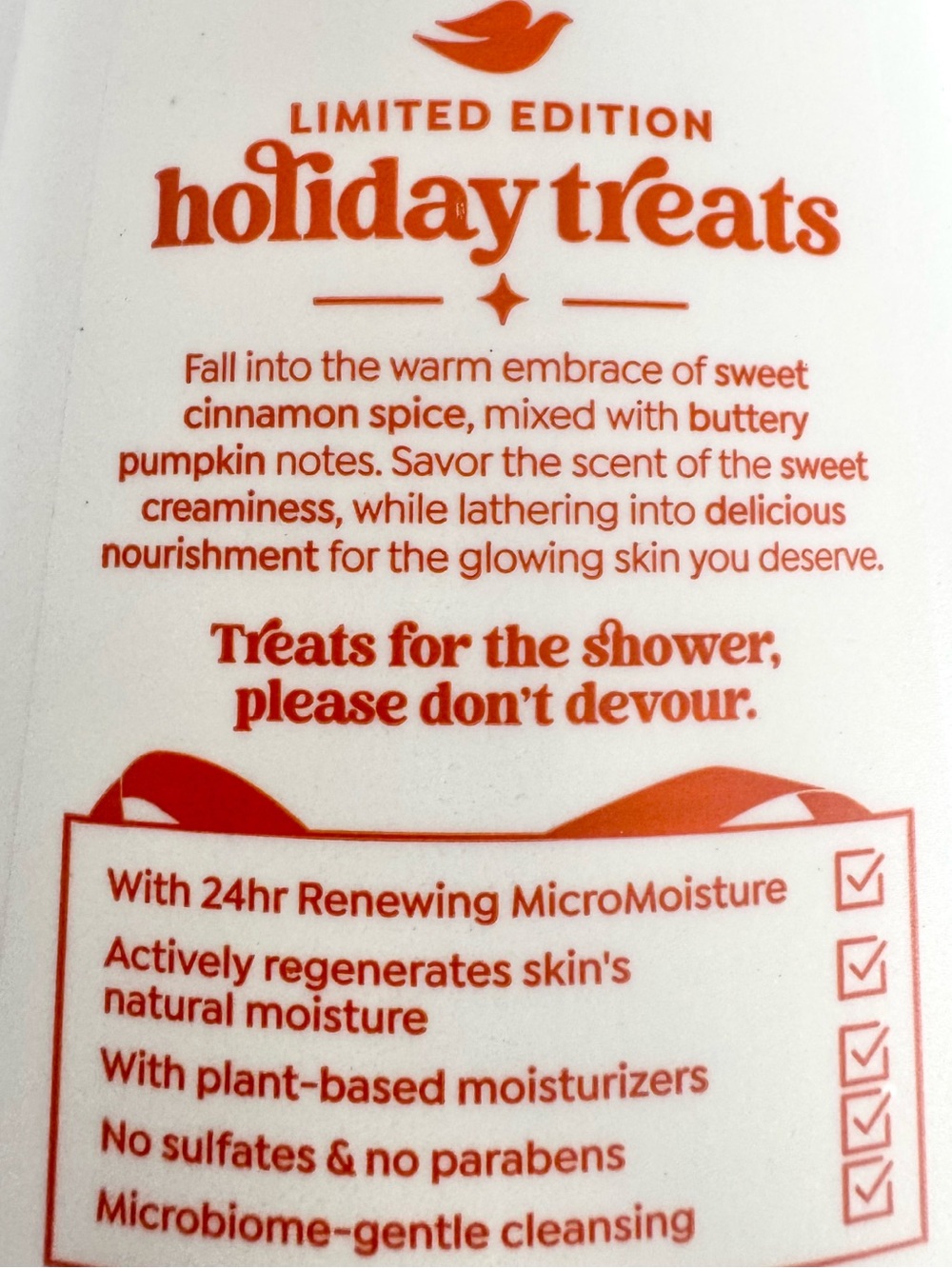 Dove Cinnamon Pumpkin Pie Body Wash Lot Limited Edition Holiday Treats NWT - Picture 5 of 7